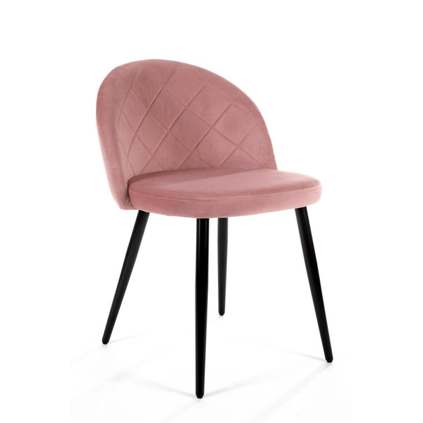 Kárpitozott szék 53 x 43 x 76 cm v2 rózsaszín