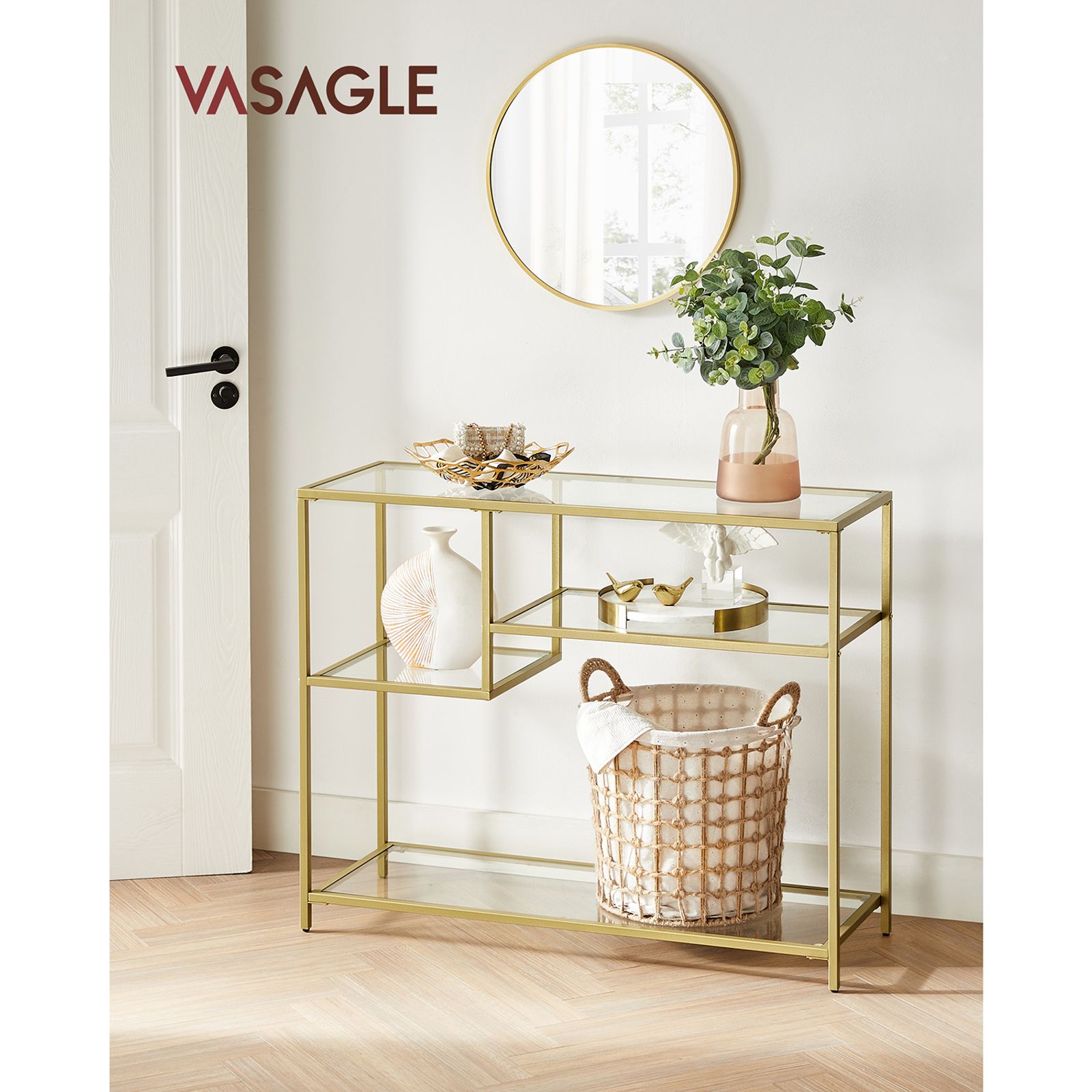 VASAGLE Konzolasztal 100x35x80cm