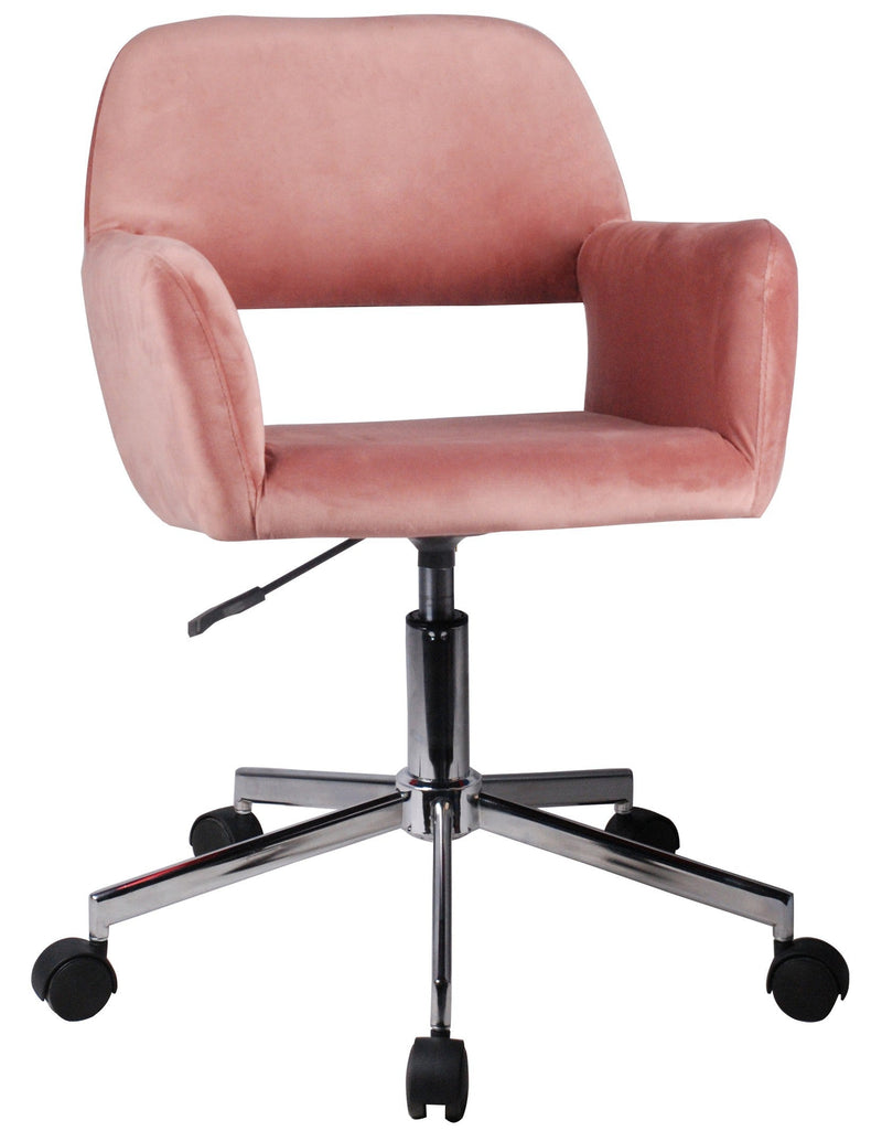 Bársony irodai szék fd-22 rózsaszín
