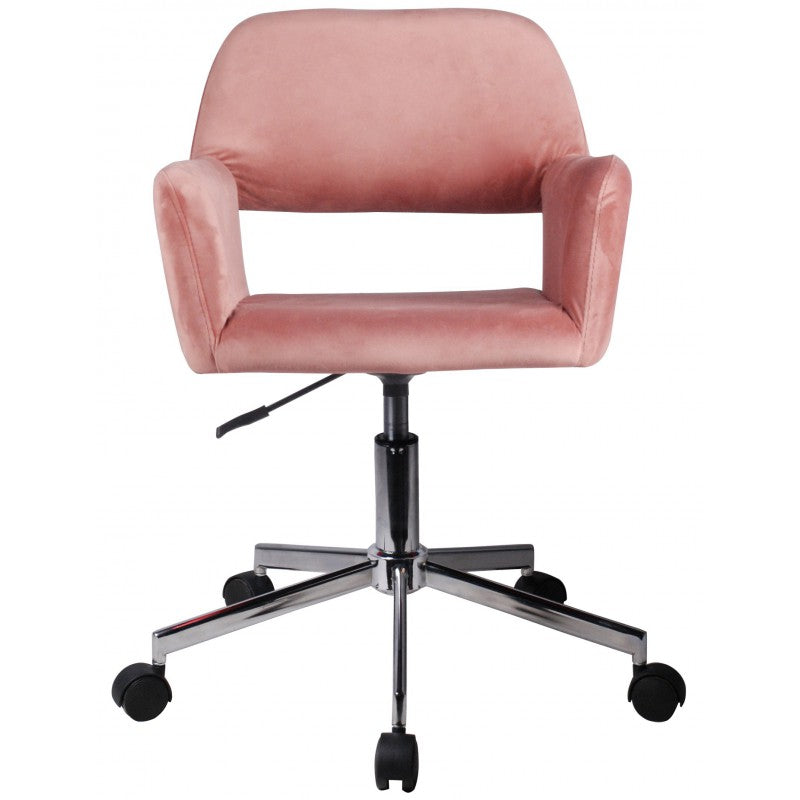 Bársony irodai szék fd-22 rózsaszín