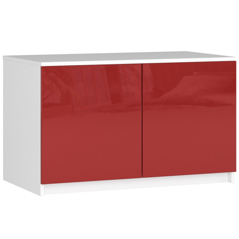 Ruhás szekrény s90 2D 2SZ CLP piros fényes