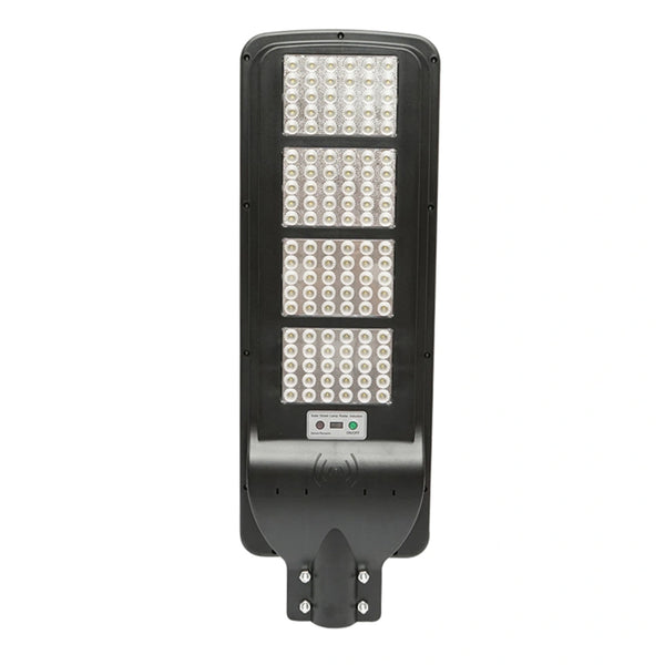 LED lámpa oszloprögzítéssel utcai világításhoz napelemmel, mozgásérzékelővel és távirányítóval 300W