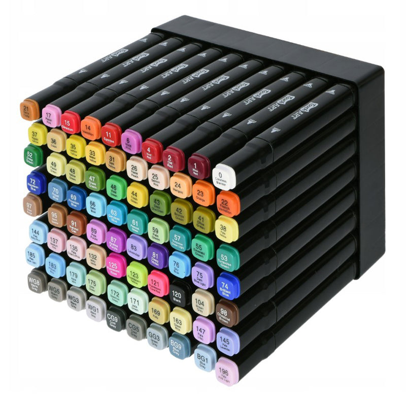 2 Végű filctoll készlet többszínű színezéshez 80 db