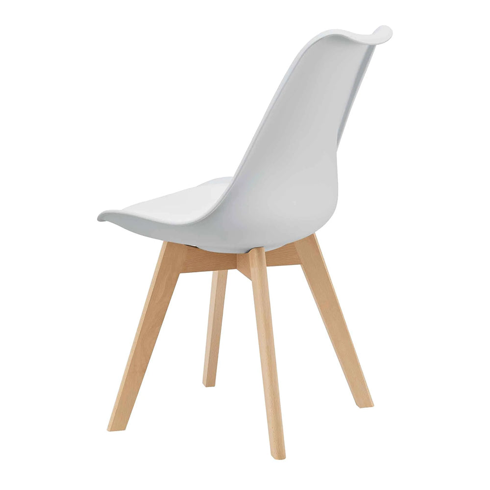 Szék készlet 2 db 81 x 49 x 57 cm fehér fa