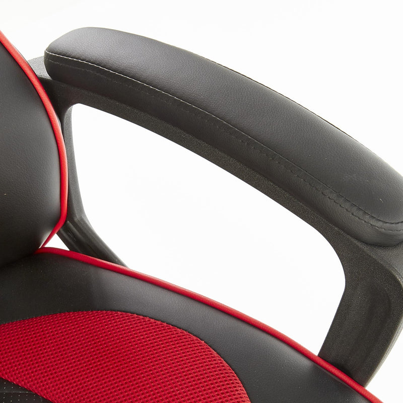 Gaming szék baffin ökológiai börrel kárpitozva fekete - piros