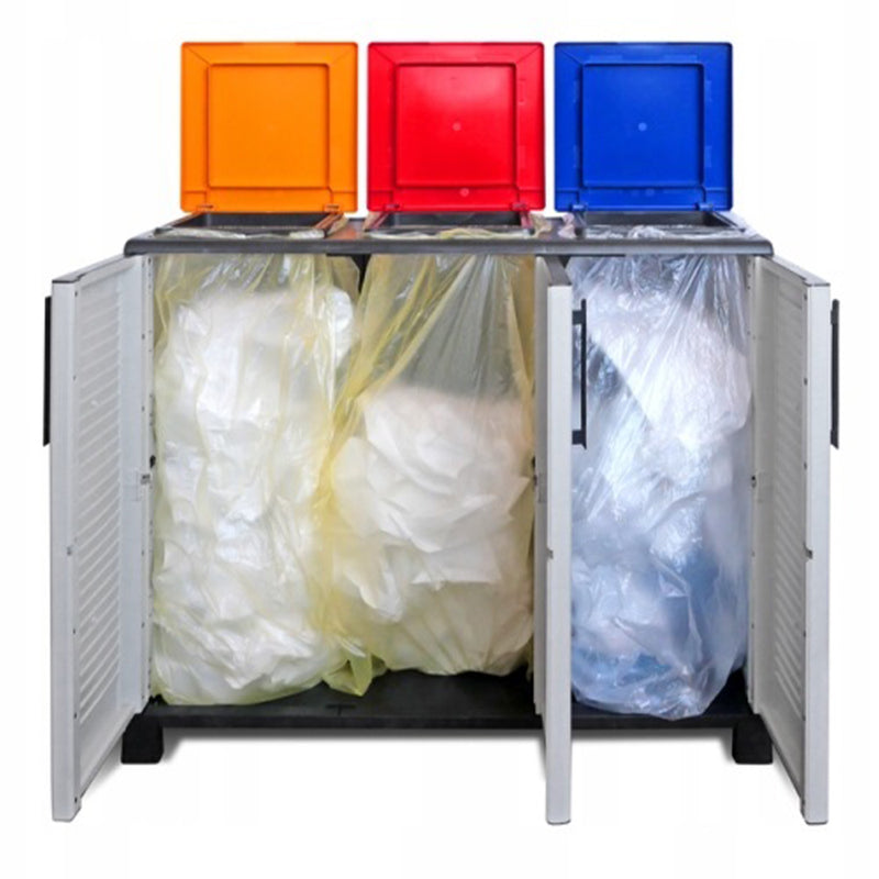 Szelektív hulladékgyűjtő szekrény 3 ajtós 3 zsákkal Artplast 1020 x 900 x 370