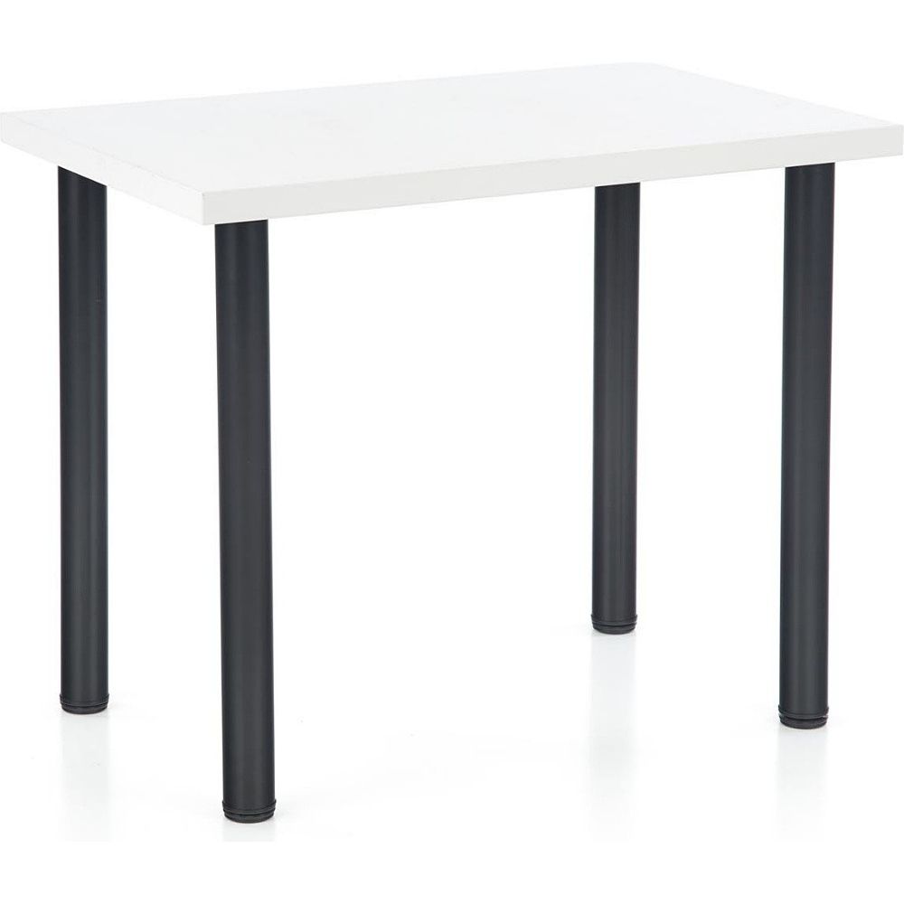Asztal modex 2 fehér - fekete 90 x 60 x 75 cm