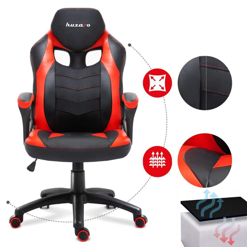 Gaming szék huzaro force 2.5 red