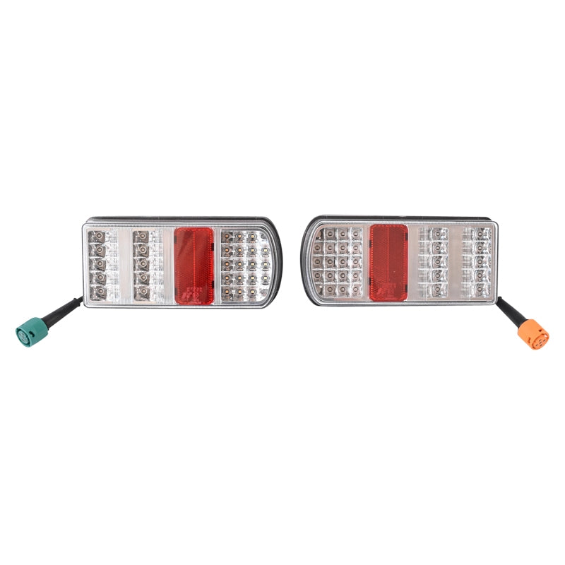 12V-os LED E-mark teherautó hátsó lámpák készlete 227x106x55mm Breckner Germany