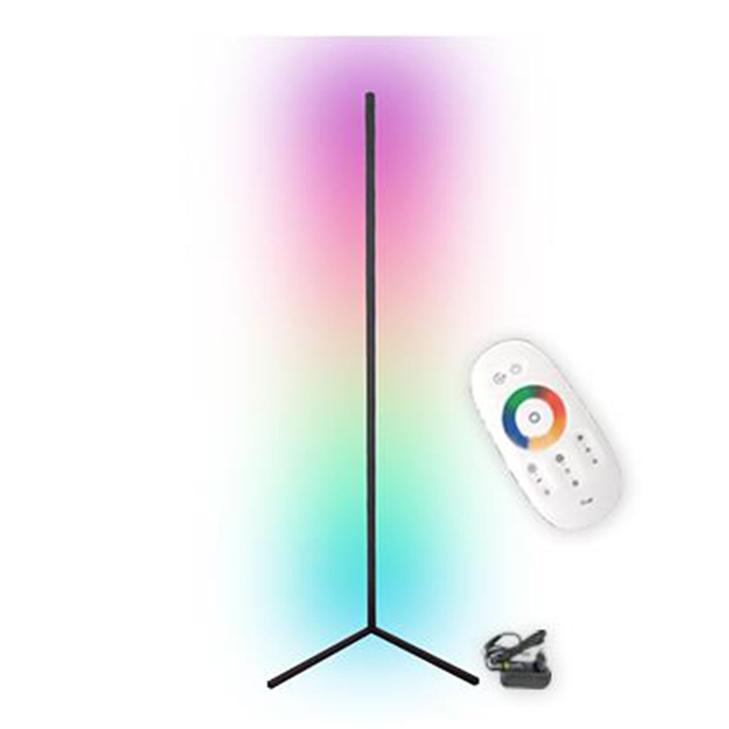 Álló RGB LED lámpa 20W 140 cm fekete