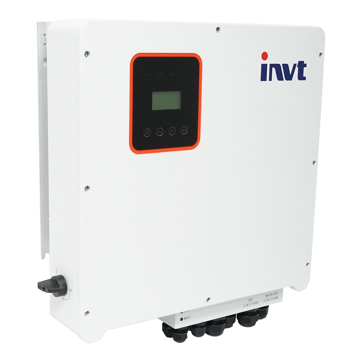 Háromfázisú hibrid inverter fotovoltaikus rendszerhez 10KW INVT BD10KTR-RH3  400V 2xMPPT, termelő-fogyasztó ON/OFF-GRID INVT