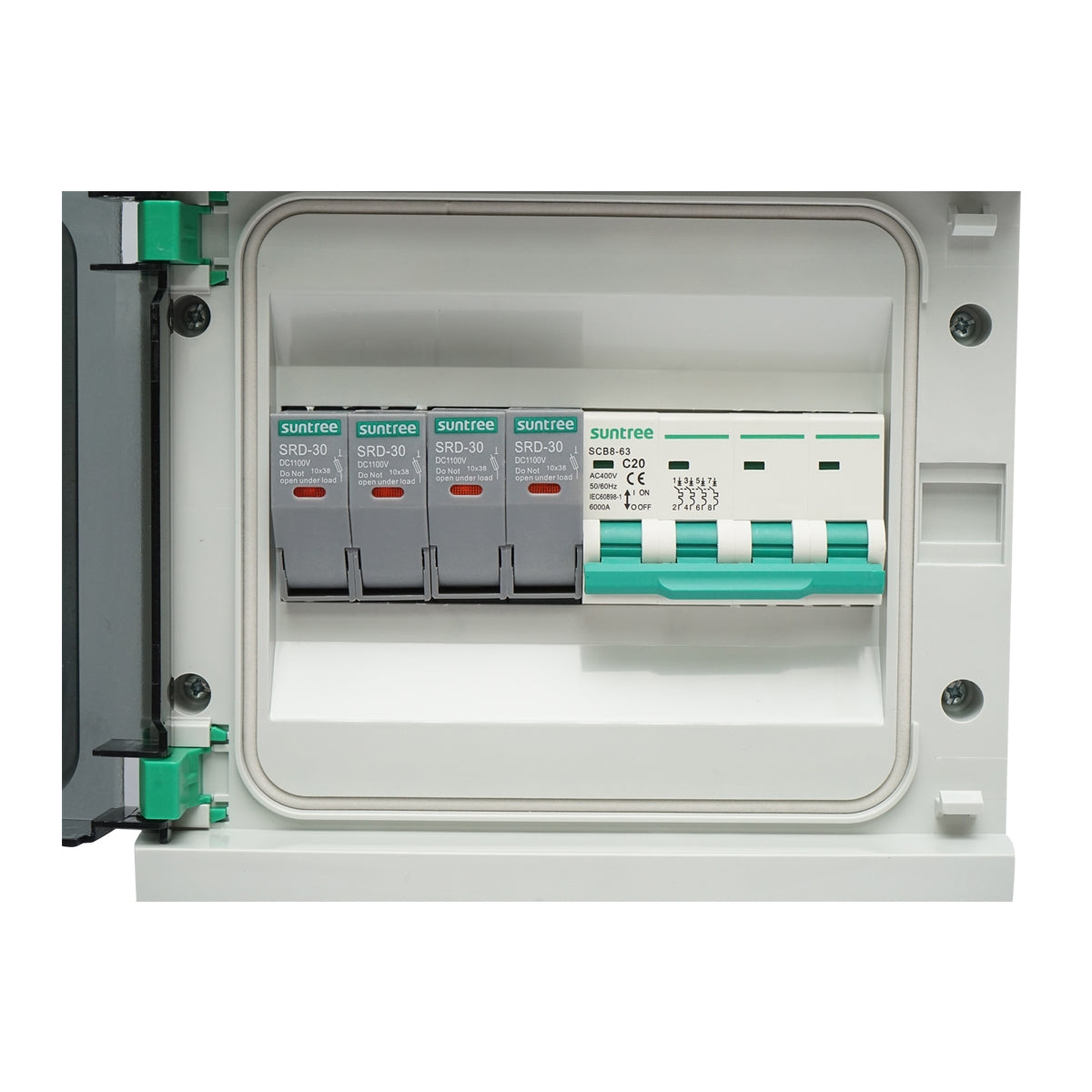 Biztosítéktábla 8 modul, háromfázisú 5-10KW rendszerekhez Suntree