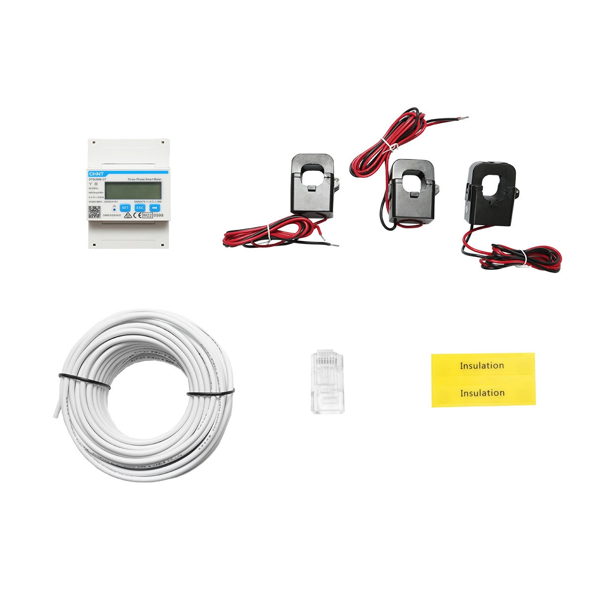 Smart Meter Solax DTSU666-CT áramátalakítóval Split Core 3x200A/5A Chintc háromfázisú inverterhez