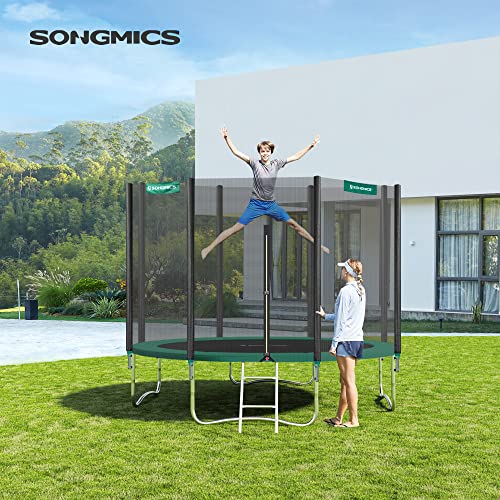 SONGMICS csere trambulin szőnyeg, szabványos rugós huzat 12 láb trambulinokhoz, 366 cm átmérőjű, 30 cm széles, UV-álló, szakadásálló, élvédő, zöld