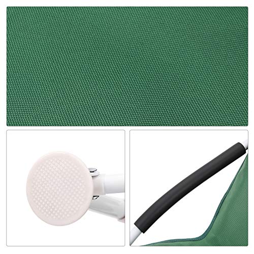 SONGMICS Kemping Strand Szék Összecsukható Teherbírás 140 kg, Strapabíró 600D Oxford Szövet, Zöld 64 x 56 x 53 cm , Textil, 56 x 53 x 64 cm