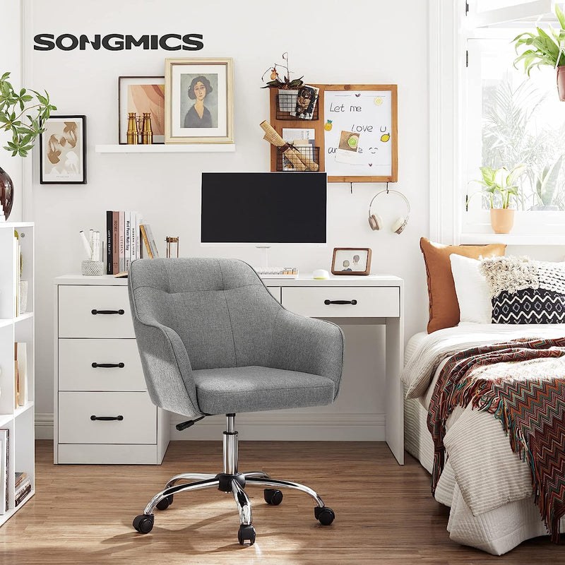 Songmics irodai szék állítható magasságú, szürke