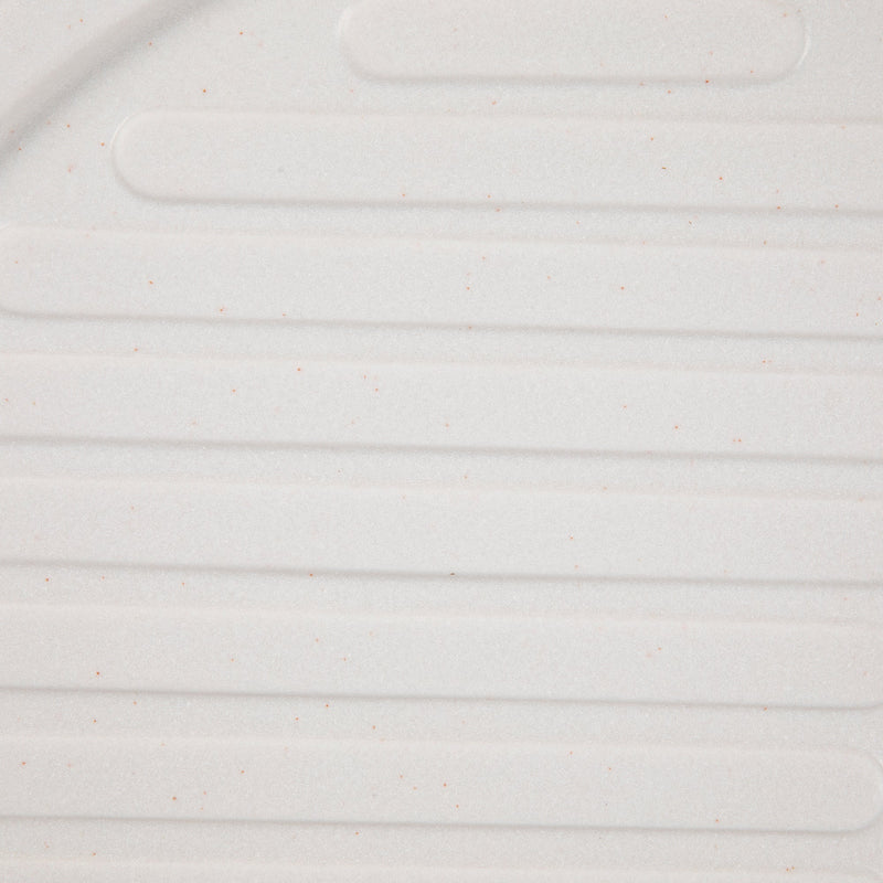 Konyhai mosogató óvális alakú Ecostone csepegtetős, 720x455mm méretű, kompozit anyagból, fehér színű