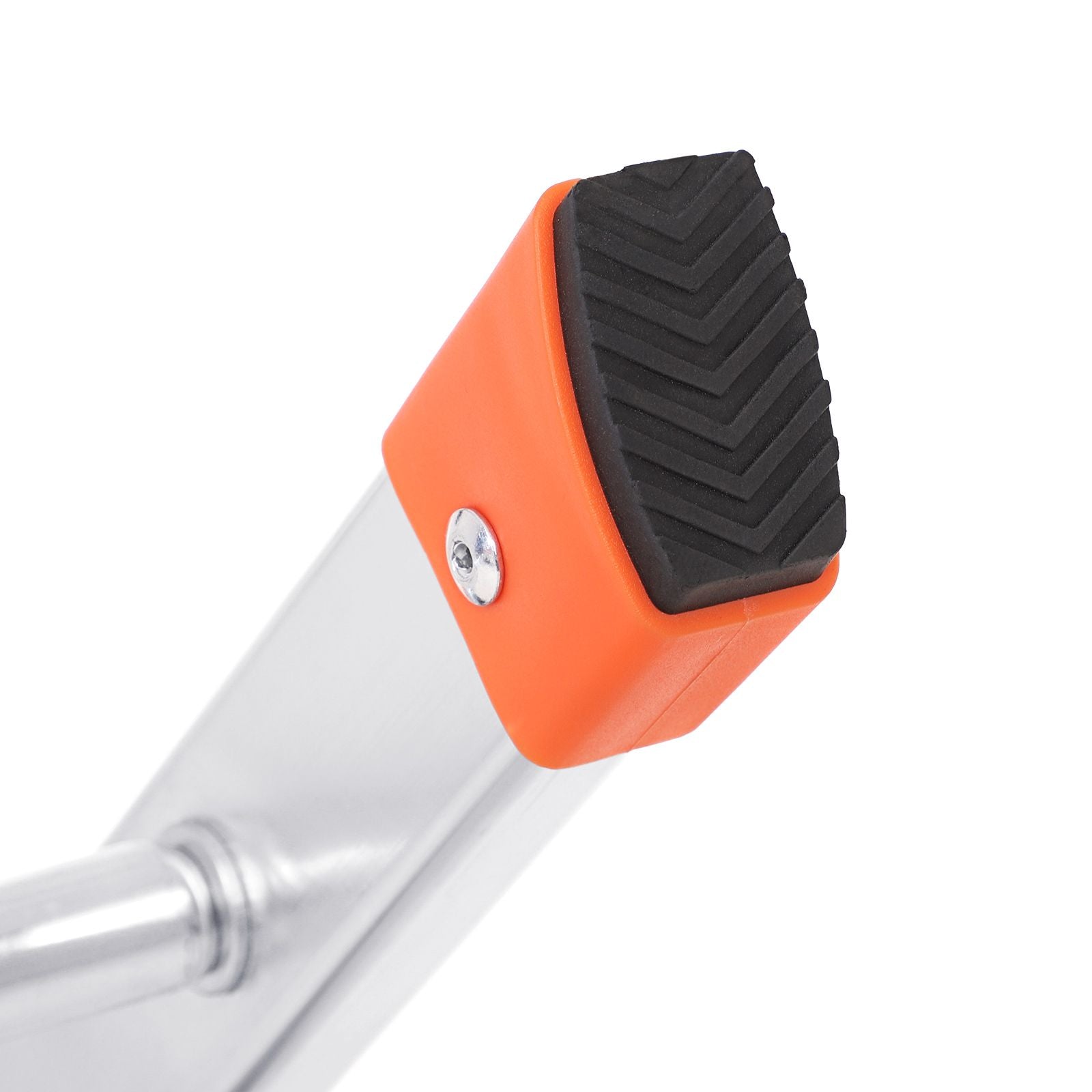 SONGMICS 4 Lépcsős Fellépő, Alumínium Létra 12 cm széles lépcsőkkel, Összecsukható Létra Csúszásgátló lábakkal, Maximális statikus terhelés 150 kg, TÜV Rheinland teszt, GS EN131 tanúsítással, Fekete színben,