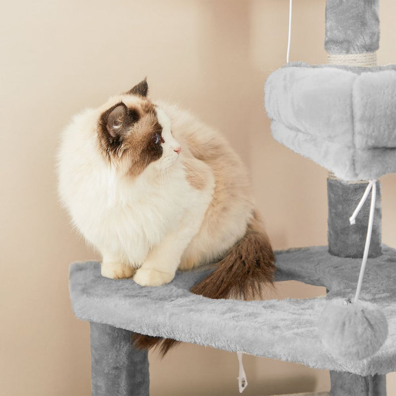 Játszókészlet macskáknak Feandrea szürke 142 cm