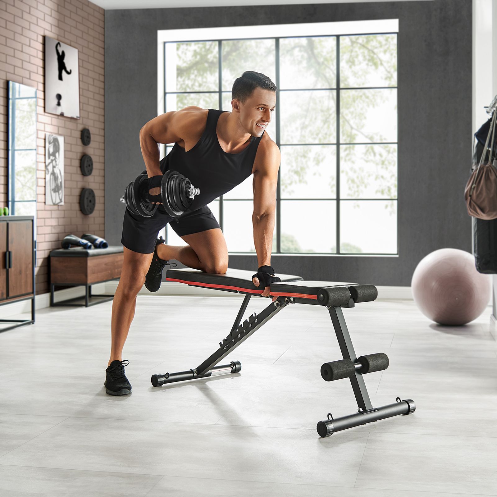 SONGMICS szett 2 db öntöttvas súlyzó, 2 x 25 kg-os súlytányérok, Férfi, Női edzéshez állítható, Acél markolat, Fitness edzés, Súlyemelés, Otthoni edzés, Fekete