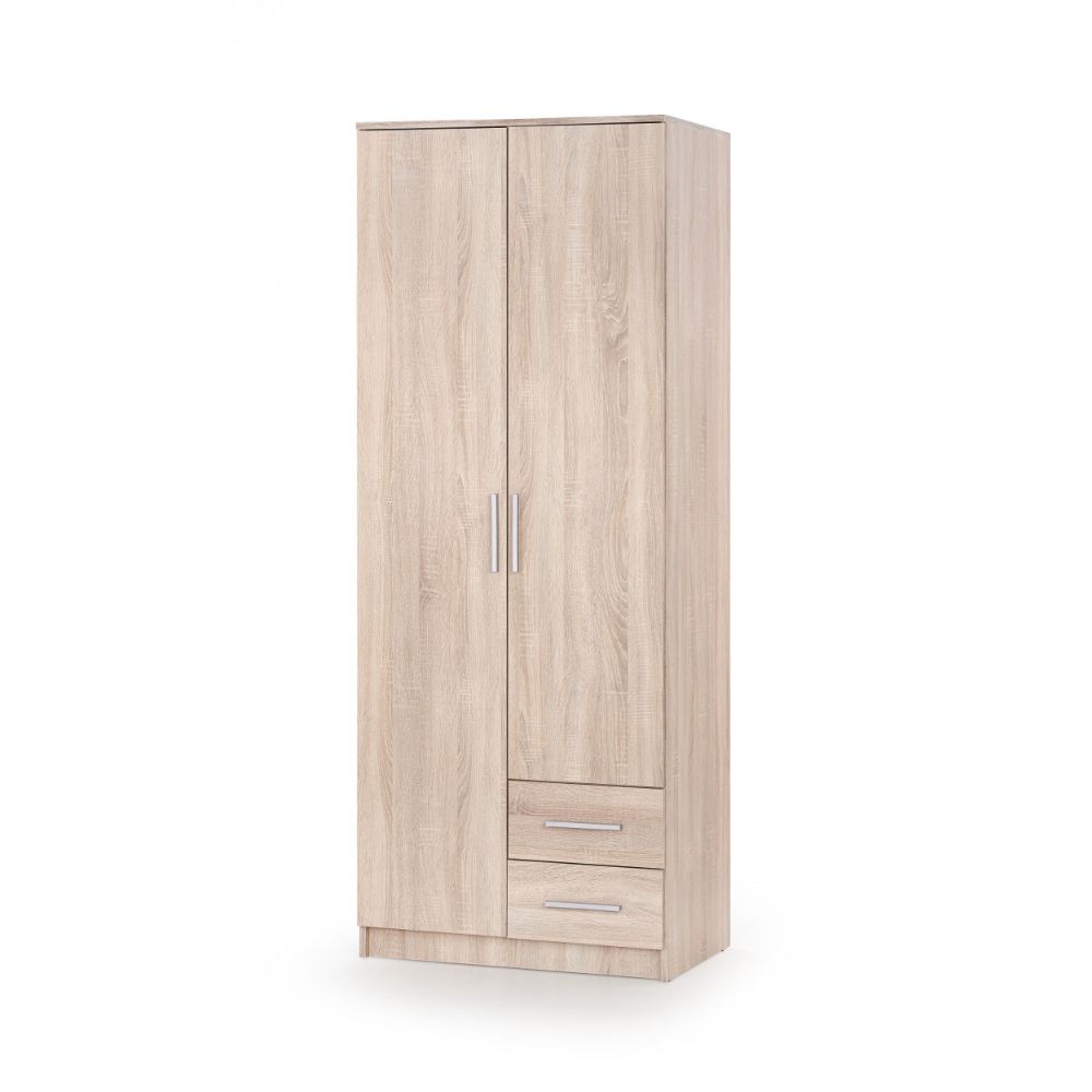 Szekrény lima s-2 2 tárolóval 2 ajtóval sonoma tölgy 80 x 52 x 205 cm