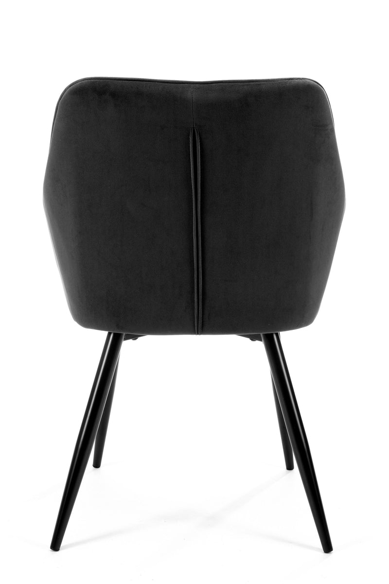kárpitozott szék készlet 2 db fekete 81 x 41 x 41 cm