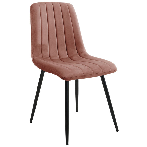 Kárpitozott szék 83,5 x 39,5 x 44 cm rózsaszínű