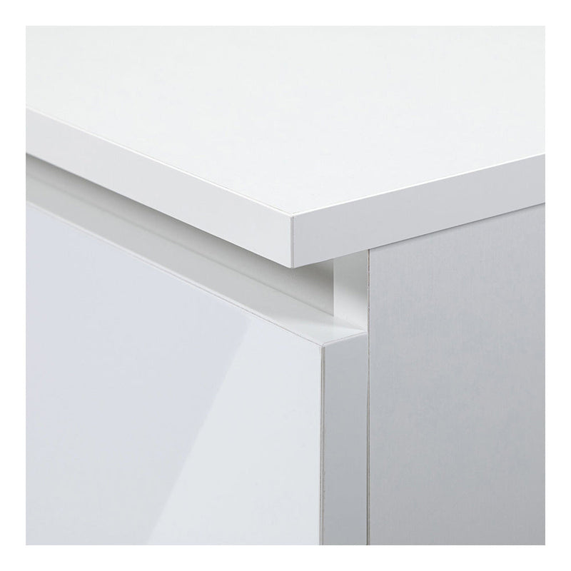 Ruhás szekrény bővítéssel 4 ajtóval 2 fiókkal 90 x 234 x 51 cm fehér, fényes fehér