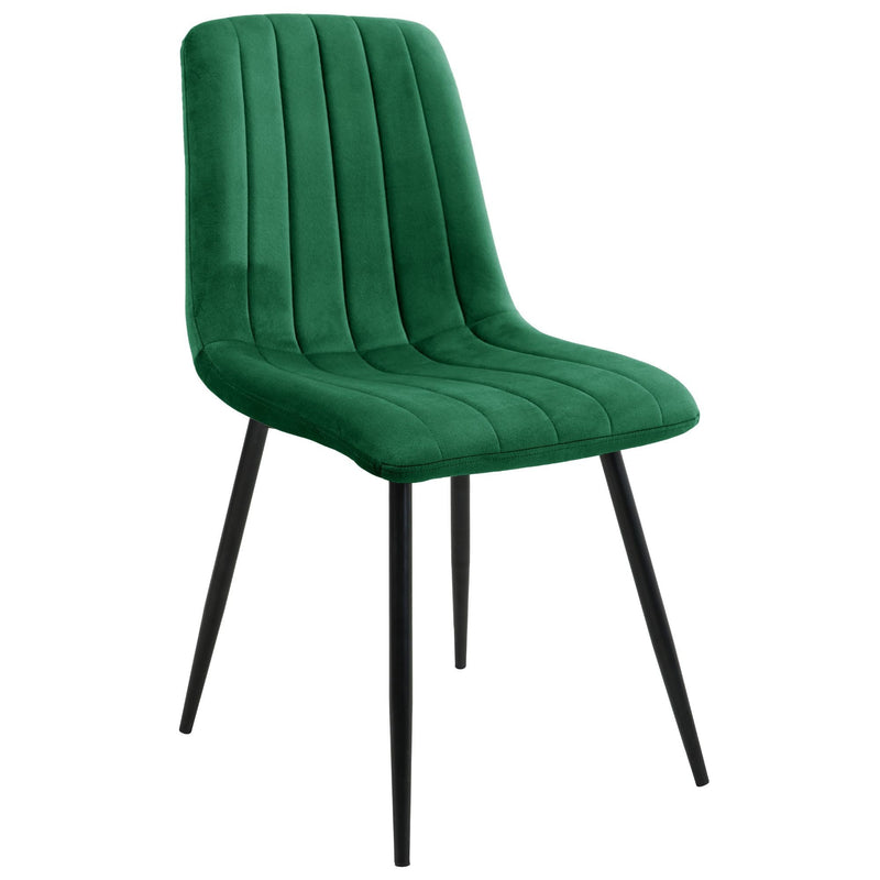 Kárpitozott szék készlet 4 db44 x 39.5 x 83.5 cm zöld