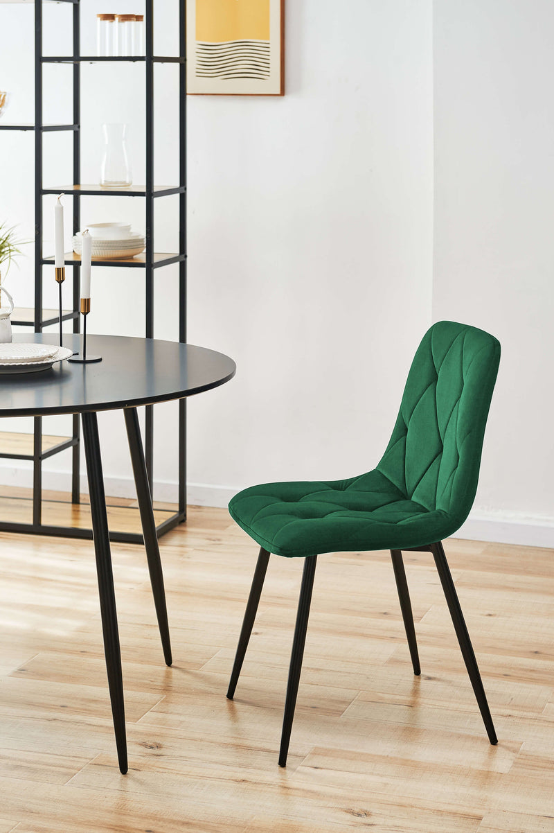 Kárpitozott szék 83,5 x 44 x 39,5 cm zöld