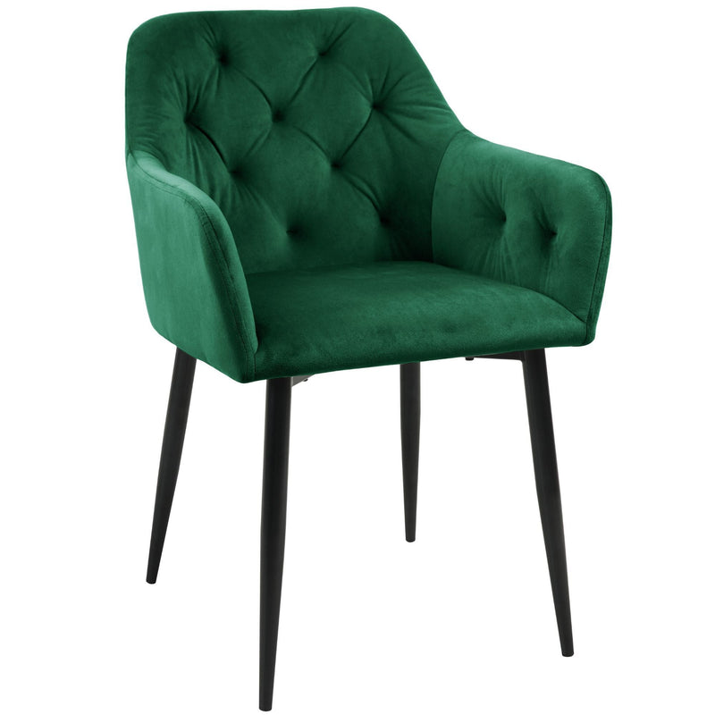 Kárpitozott szék készlet 81 x 41 x 41 cm zöld 2 db