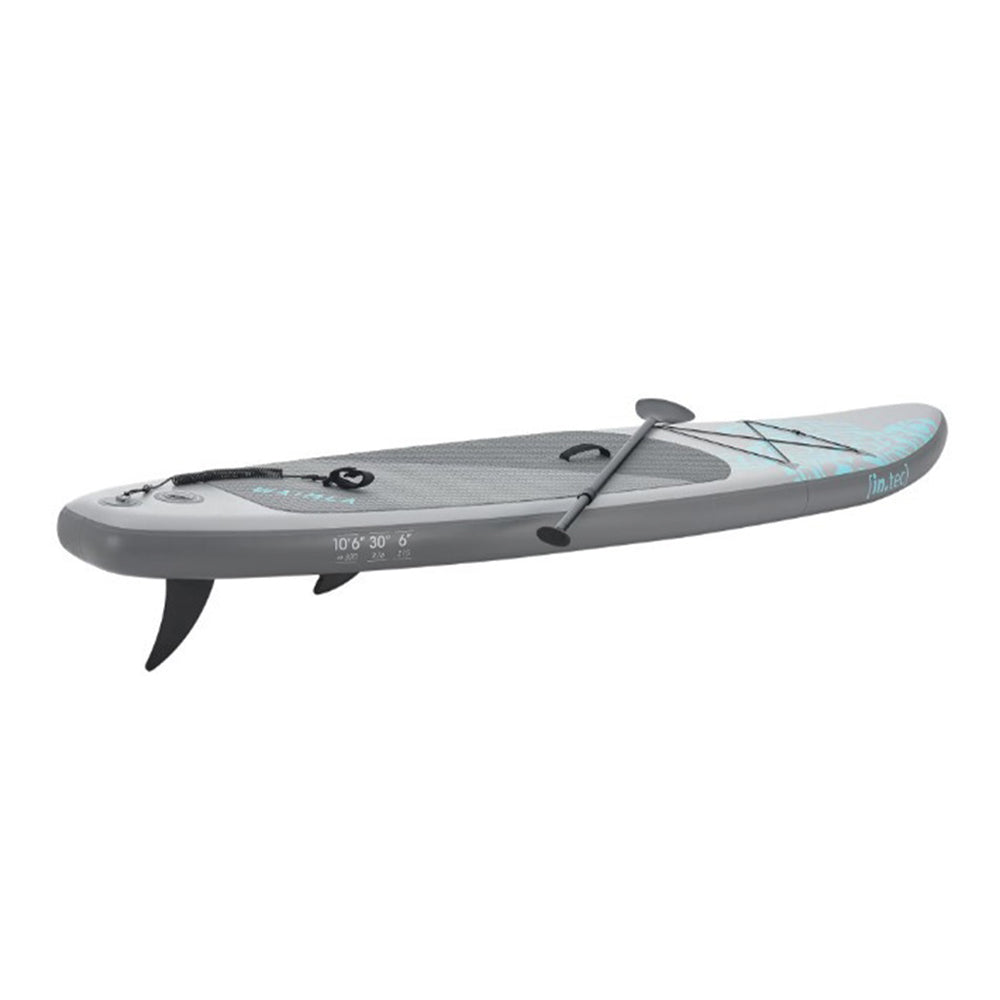 Felfújható szörf deszka SUP Paddleboard 320 x 76 x 15cm szürke