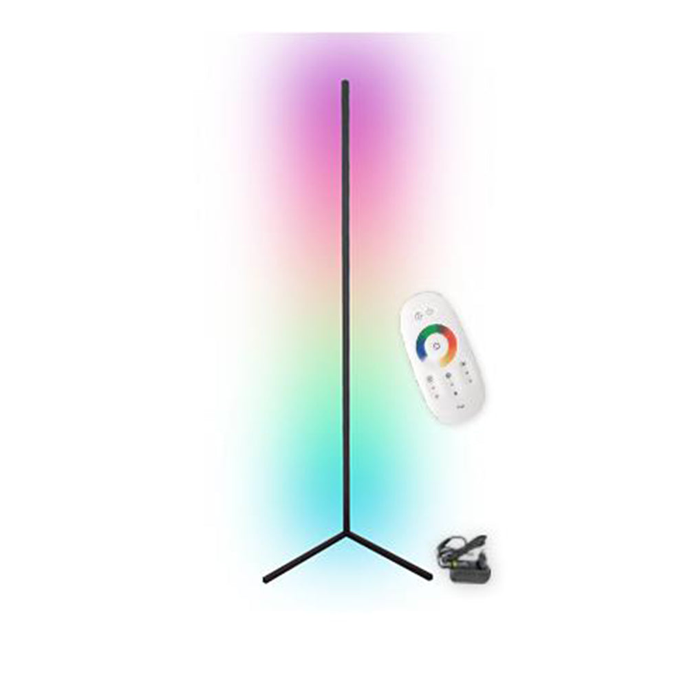 Állólámpa rgb led 20w 140cm fekete