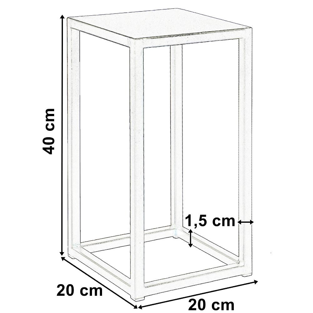 Fém virágtartó állvány piatto 40 cm fekete