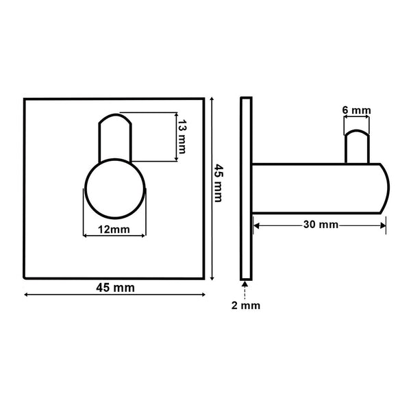 Akasztó készlet 4 db kotos fekete