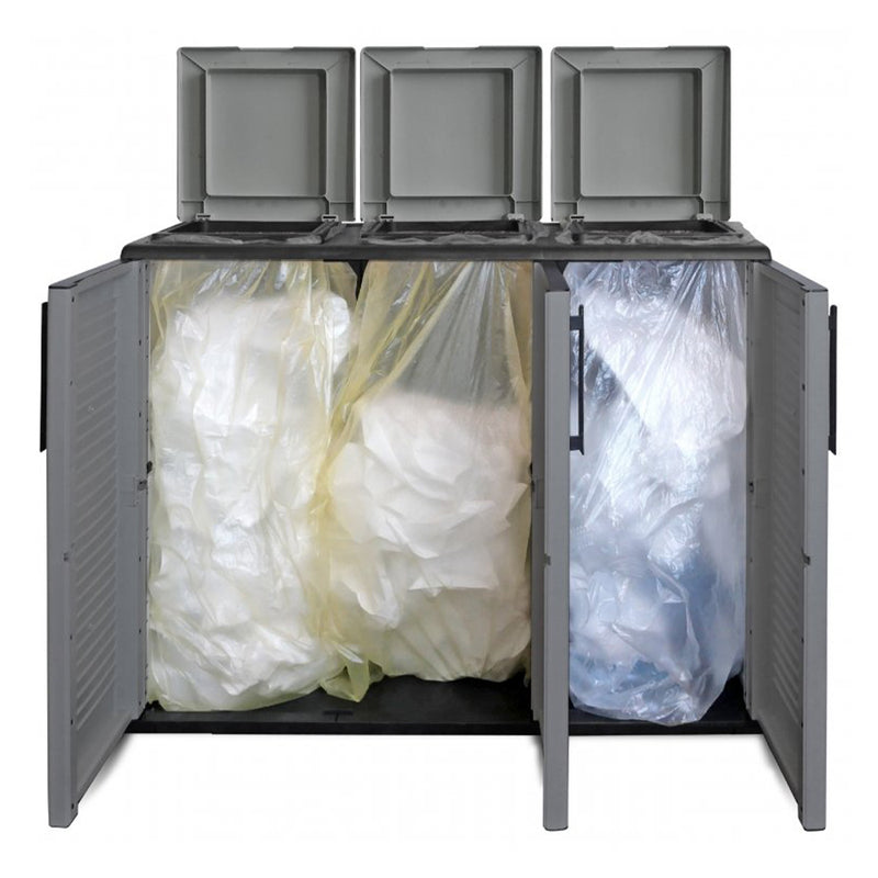 Szelektív hulladékgyűjtő szekrény 3 ajtós 3 zsákkal Artplast 1020 x 840 x 370