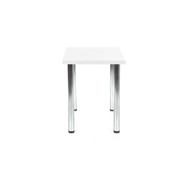 Asztal modex fehér - króm 90 x 60 x 75cm