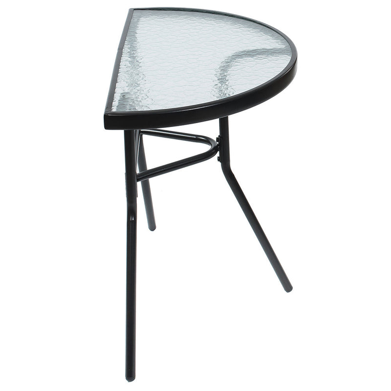 Bútor készlet asztallal és két székkel teraszra erkélyre fekete