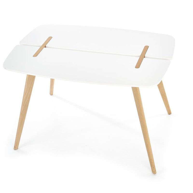 Asztal david fehér - bükkfa 120 x 80 x 76 cm