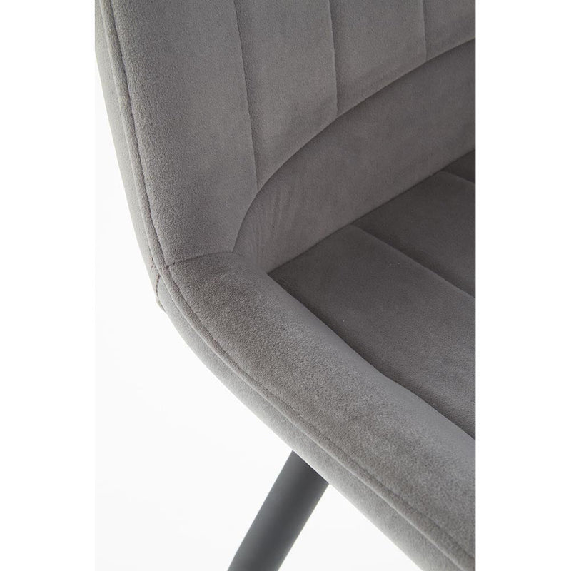 Kárpitozott szék k-388 szürke - fekete 53 x 61 x 87 x 49cm