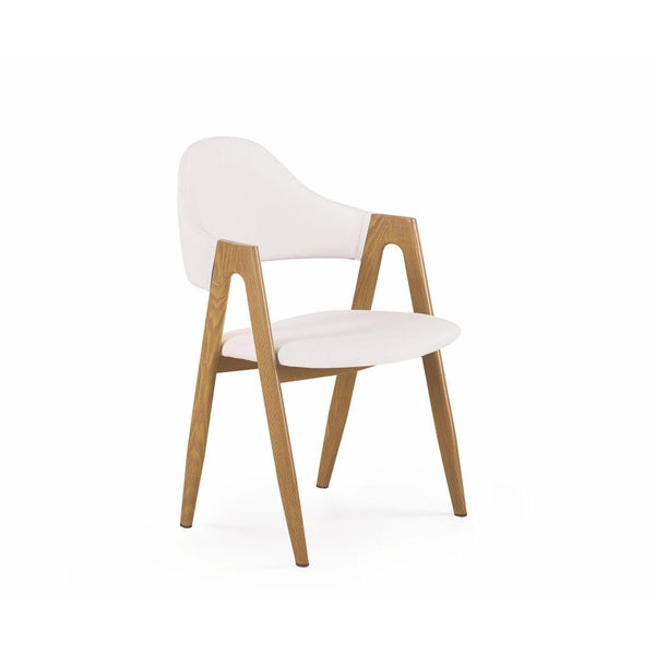 Kárpitozott szék k-247 fehér - natur tölgy 51 x 57 x 80 x 45cm