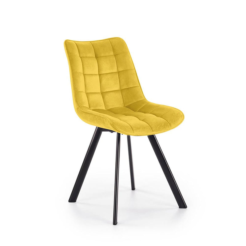 Kárpítozott szék k-332 mustár sárga - fekete 46 x 61 x 84 x 48 cm