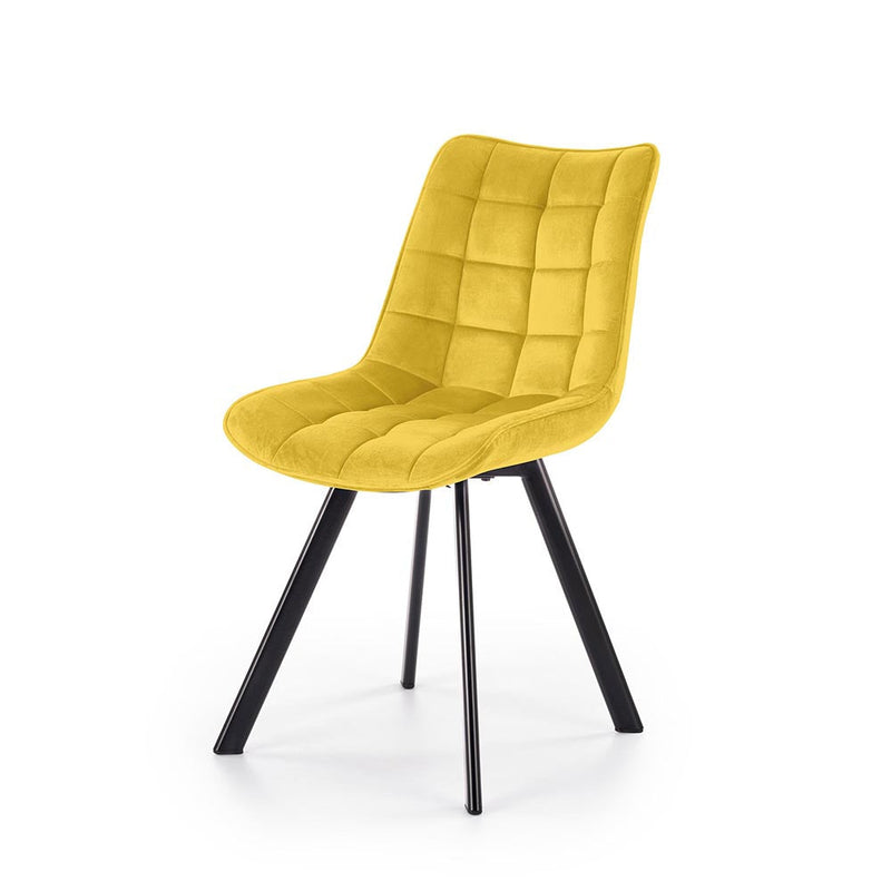 Kárpítozott szék k-332 mustár sárga - fekete 46 x 61 x 84 x 48 cm
