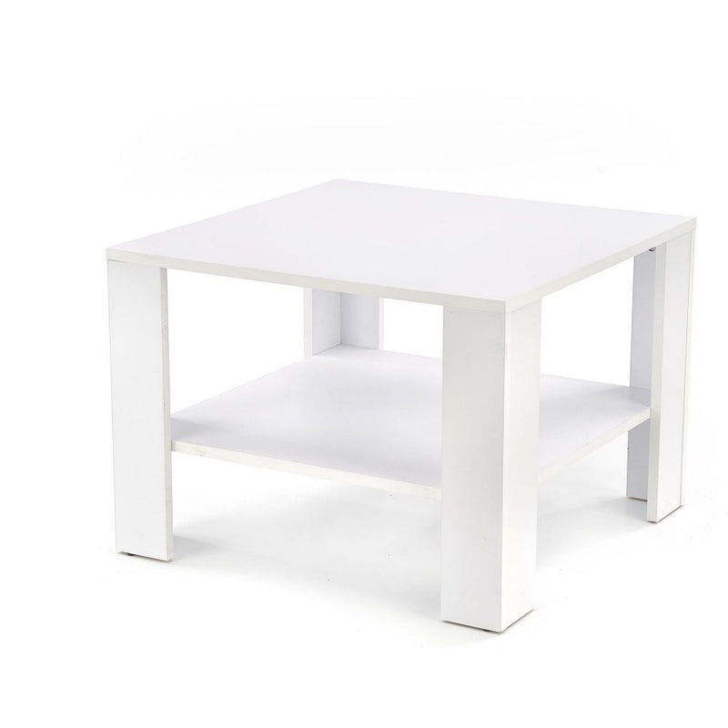 Kávézóasztal kwadro négyszögletes fehér 70 x 70 x 53 cm