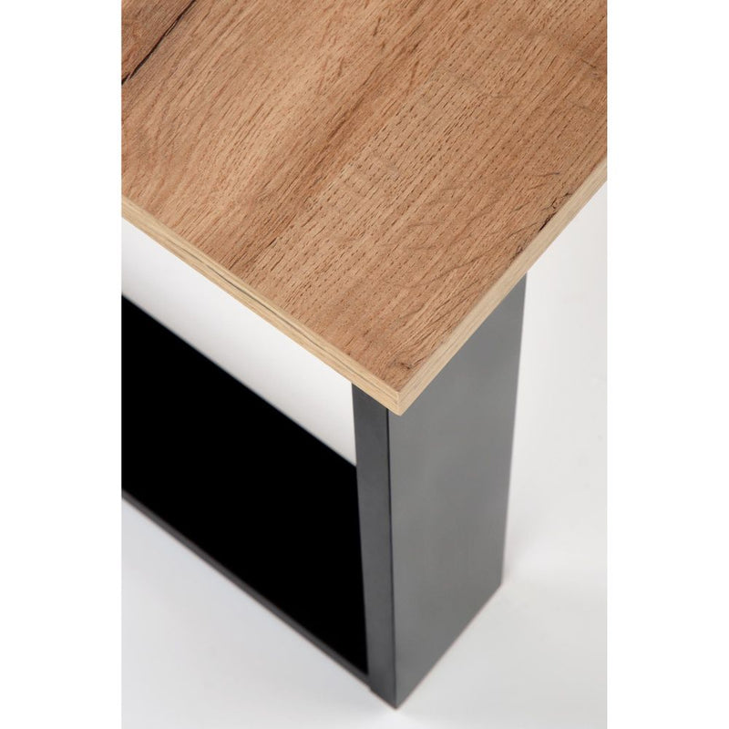 Kávézóasztal libra wotan tölgy - fekete 100 x 64 x 50 cm