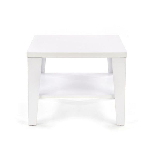 Négyszögletes kávézóasztal manta fehér 70 x 70 x 54 cm