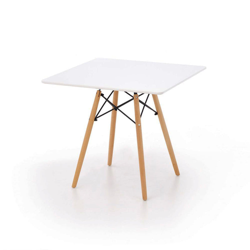 Asztal prometheus négyzet fehér - bükkfa 80 x 80 x 72 cm
