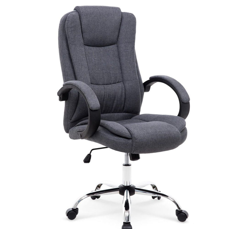 Vezetői irodai szék relax 2 sötét szürke 64 x 75 x 110 x 46-54 cm