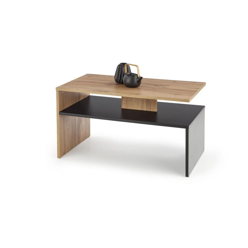 Kávézóasztal sigma wotan tölgy - fekete 90 x 50 x 50 cm