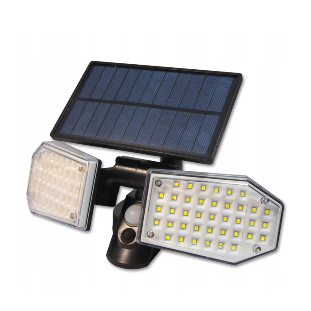 Napelemes led projektor lámpa mozgásérzékelővel ip65 78 smd